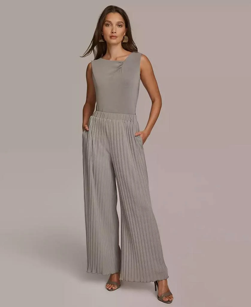 Donna Karan Donna Karan Women's Pleated Wide-Leg Pants 4