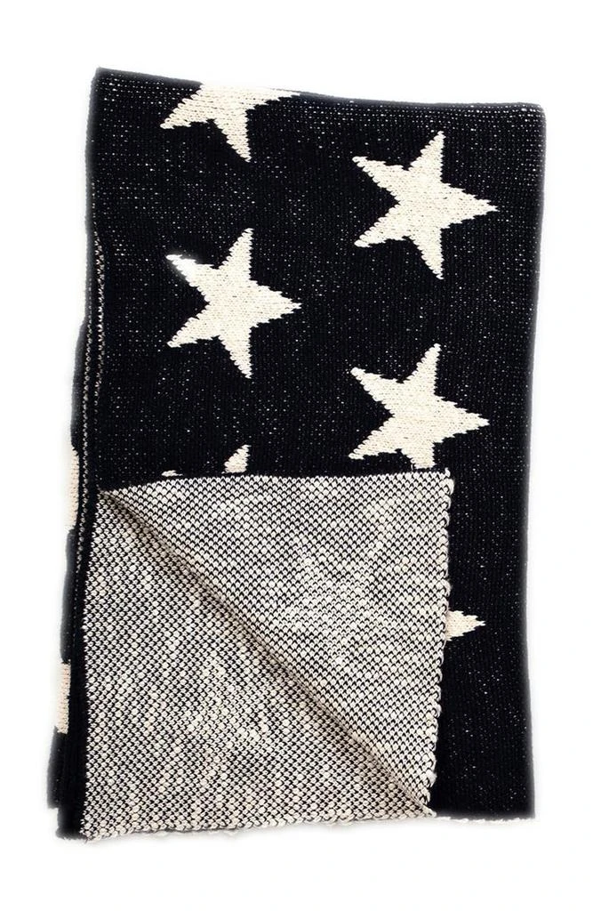 PARKLAND COLLECTION Starry Starry Night Transitional Navy Blue Knitted 32" x 40" Baby Blanket 3