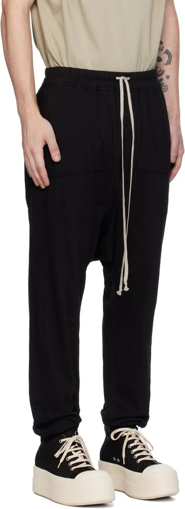 Rick Owens Black Porterville Prisoner Drawstring Sweatpants 2