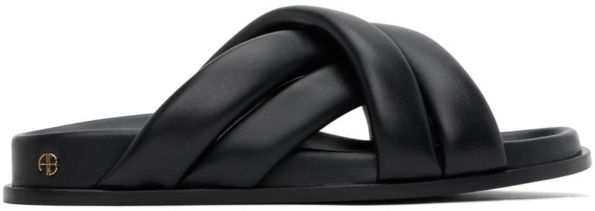 ANINE BING Black Lizzie Slides 1