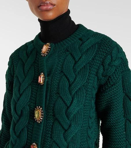 LA DOUBLE J Portrait cable-knit cardigan 4