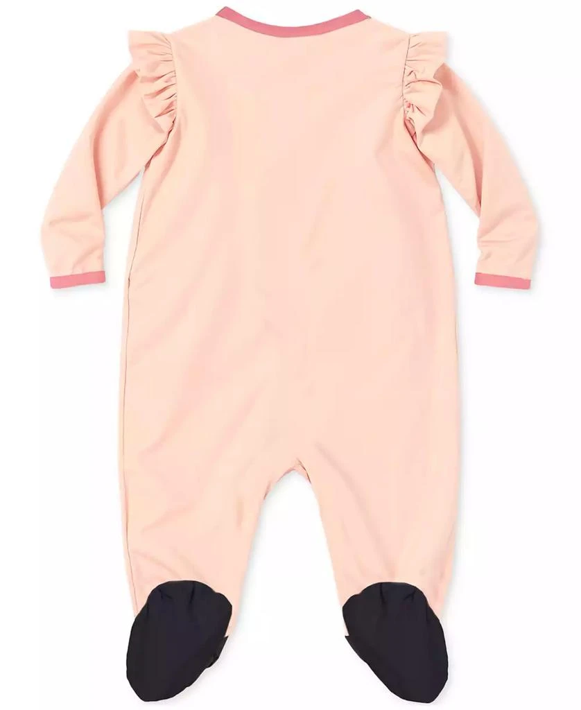 Disney Baby Girls Minnie Mouse Headband & Footed Coverall, 2 Piece Set 3