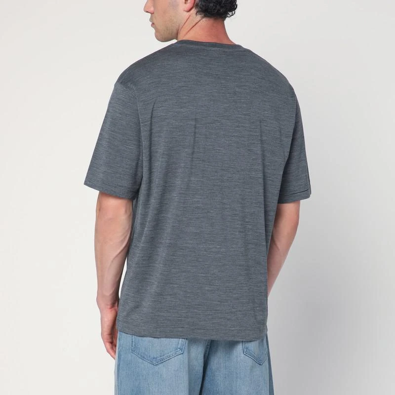 AURALEE Grey wool T-shirt 3