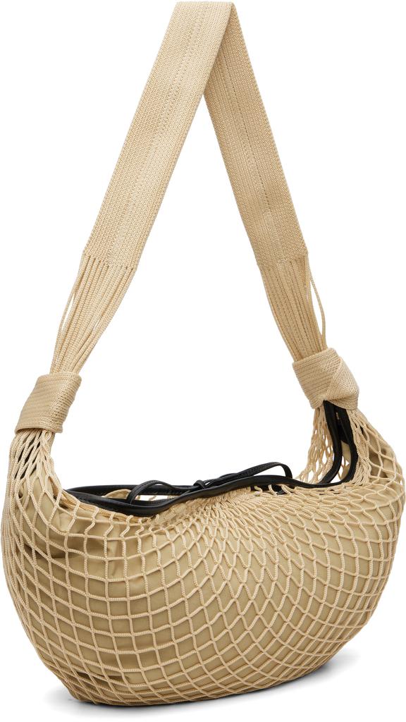 Lemaire Beige Croissant Filt Bag