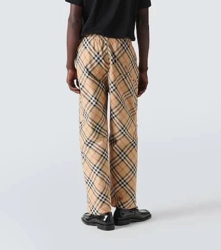 Burberry Checked track pants 4