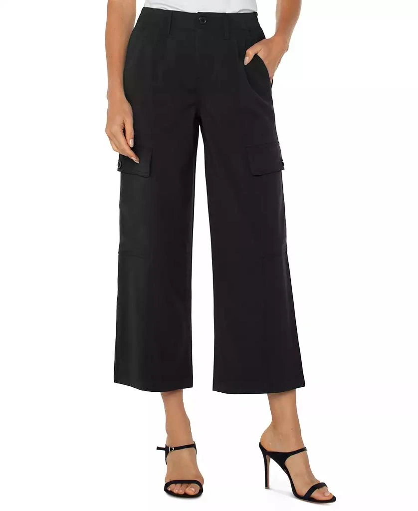 Liverpool Los Angeles Petite High-Rise Cropped Wide-Leg Pants 1