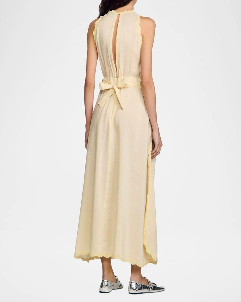 Sandro Sissy Lace-Trim Maxi Dress 3