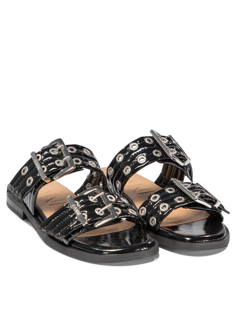 Ganni "BUCKLE TWO-STRAP" SANDALS