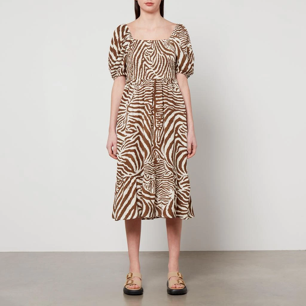 Barbour Barbour X House of Hackney Martello Zebra-Print Lyocell Dress 1