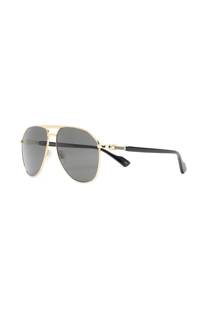 undefined Pilot Frame Sunglasses Gold