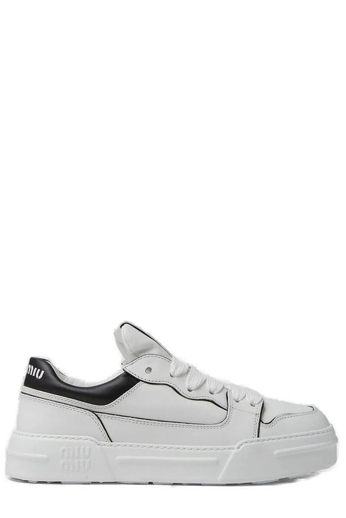 Miu Miu Miu Miu Logo Detailed Low-Top Sneakers 1