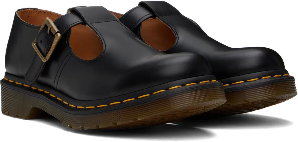 Dr. Martens Black Polley Smooth Leather Mary Jane Loafers 4