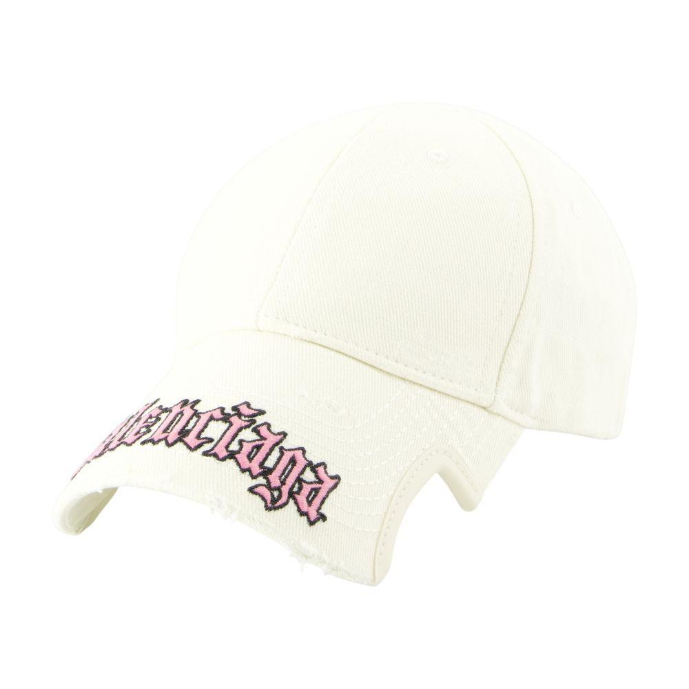 Balenciaga Balenciaga Front Piercing Faded Cap - Hats - Free