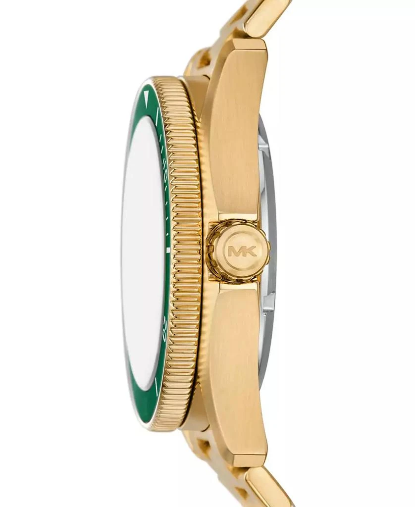 Michael Kors Men's Maritime Three-Hand Gold-Tone Stainless Steel Watch 42mm 3