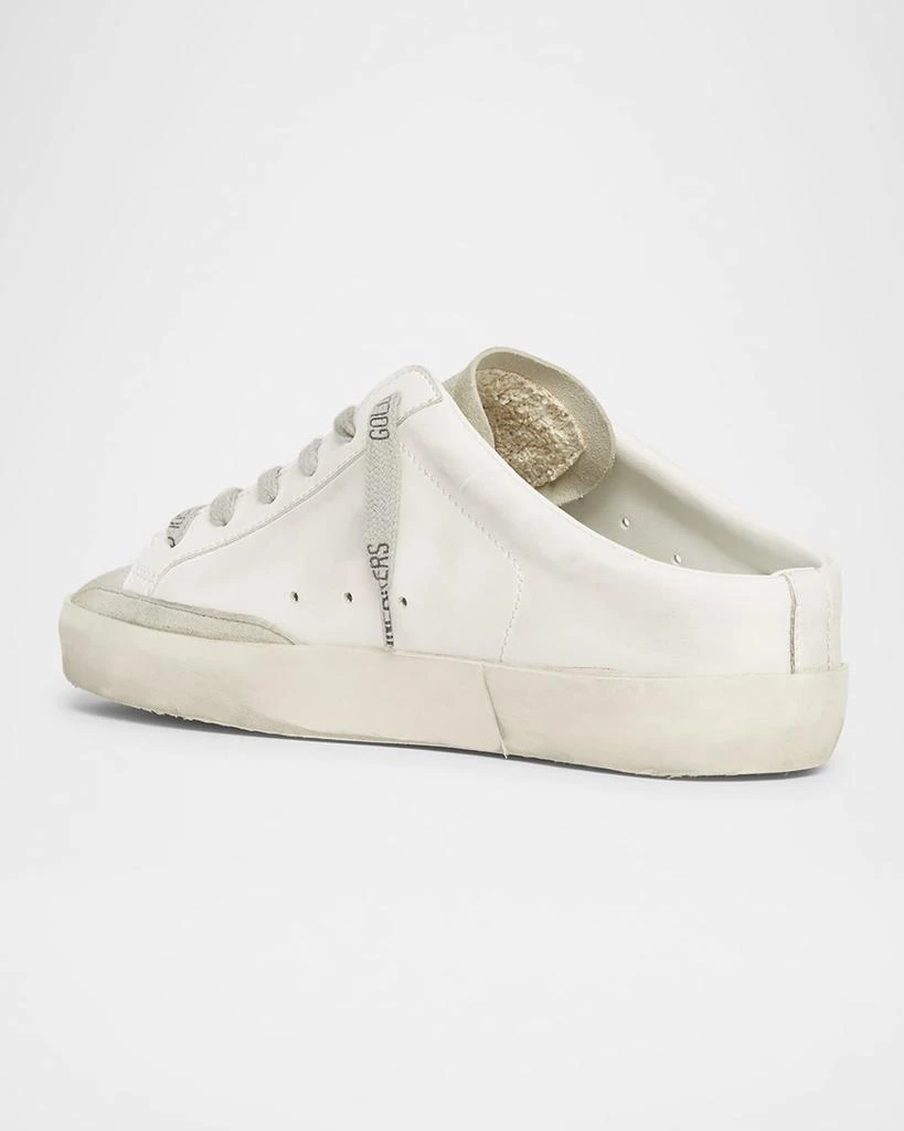Golden Goose Mixed Leather Glitter Mule Sneakers 4
