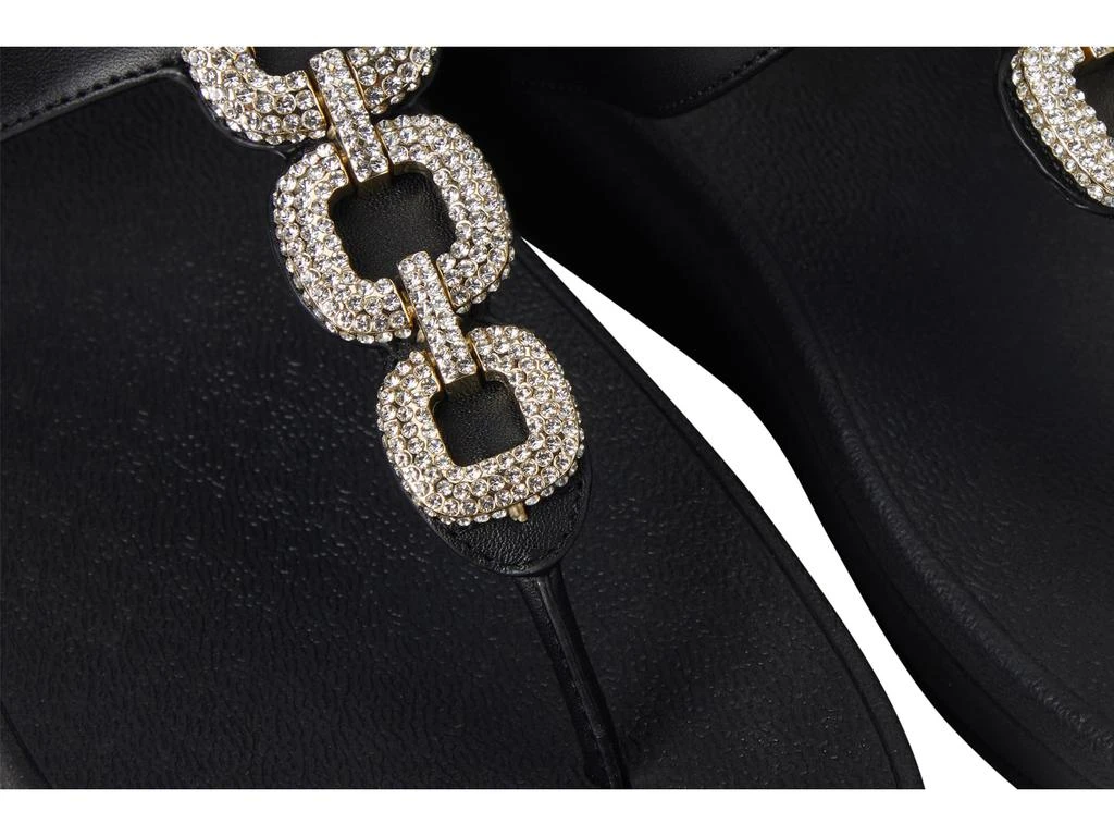 FitFlop Fino Crystal-Chain Leather Toe-Post Sandals 6