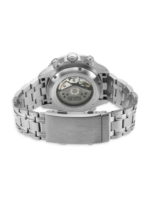Gevril Hudson Yards 43MM Stainless Steel Bracelet Chronograph Watch 2
