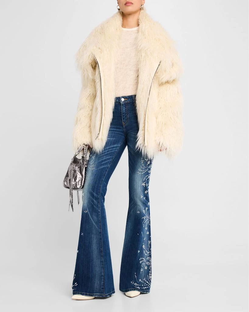 Cout De La Liberte Cory Embellished Faux Fur Coat 2