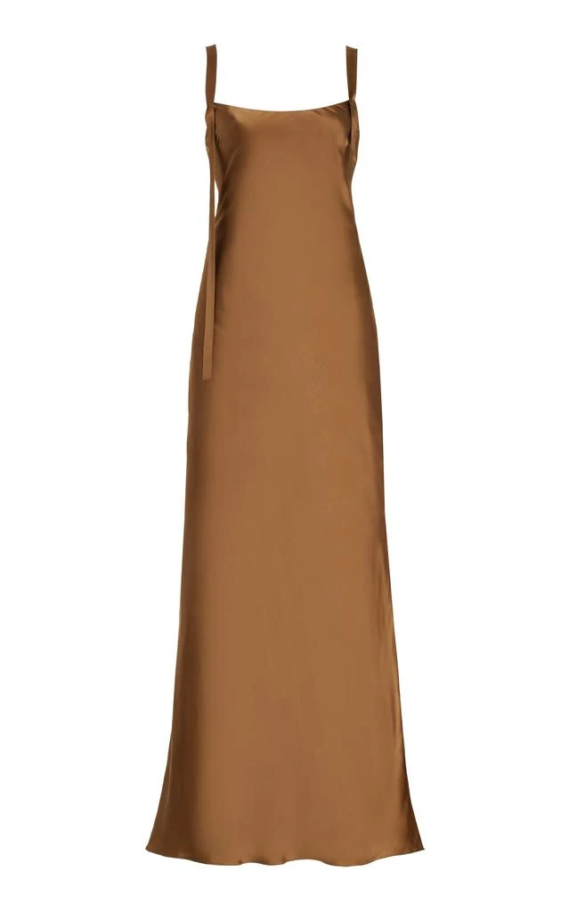 THE GARMENT THE GARMENT - Catania Tie-Back Silk Maxi Dress - Green - UK 10 - Moda Operandi 1