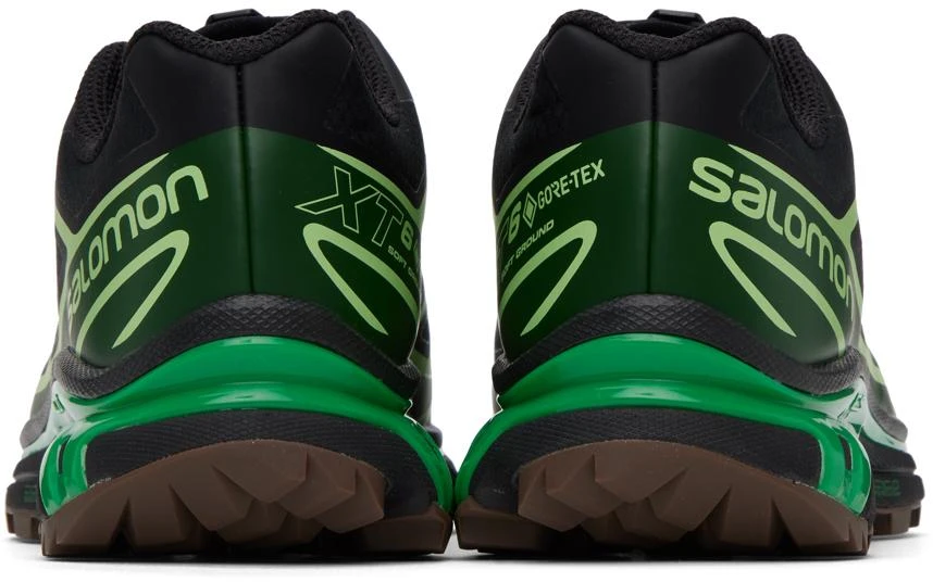 Salomon Black & Green XT-6 GTX Sneakers 2
