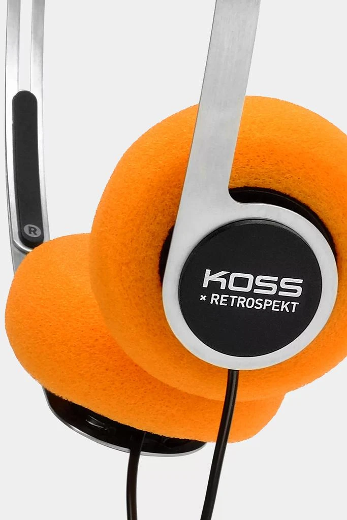 Retrospekt Koss X Retrospekt P/21 Retro Orange Foam On-Ear Headphones 3