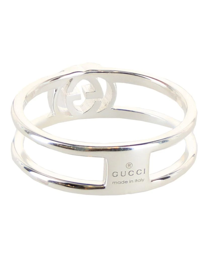 Gucci Interlocking G Cutout Silver Ring 2