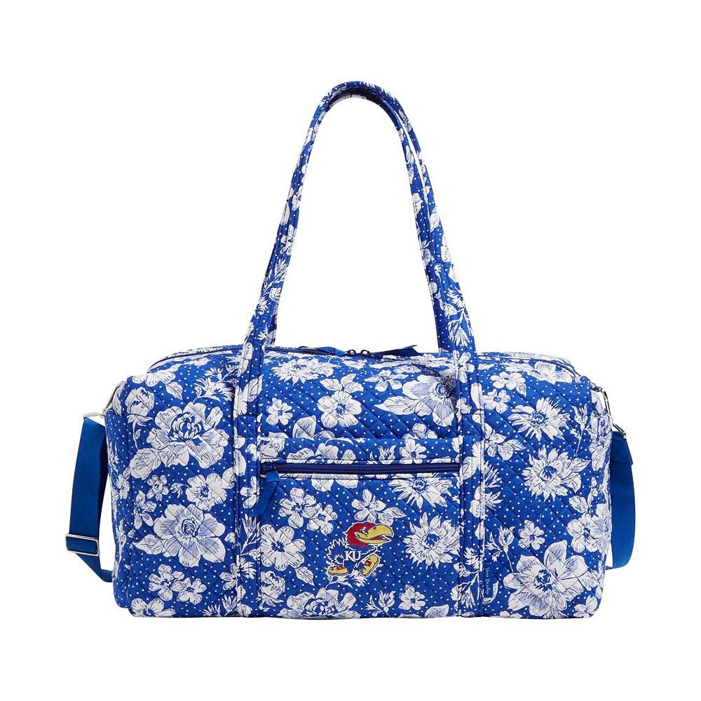 Vera Bradley Kansas Jayhawks Rain Garden Large Travel Duffel Bag