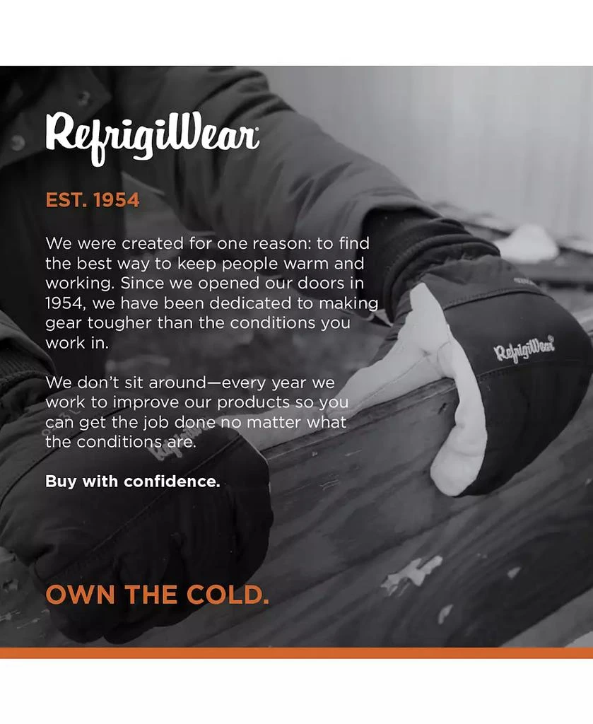 RefrigiWear Men's Nylon & Leather Glove - Insulated Work Gloves for Sub-Freezing Temperatures 6