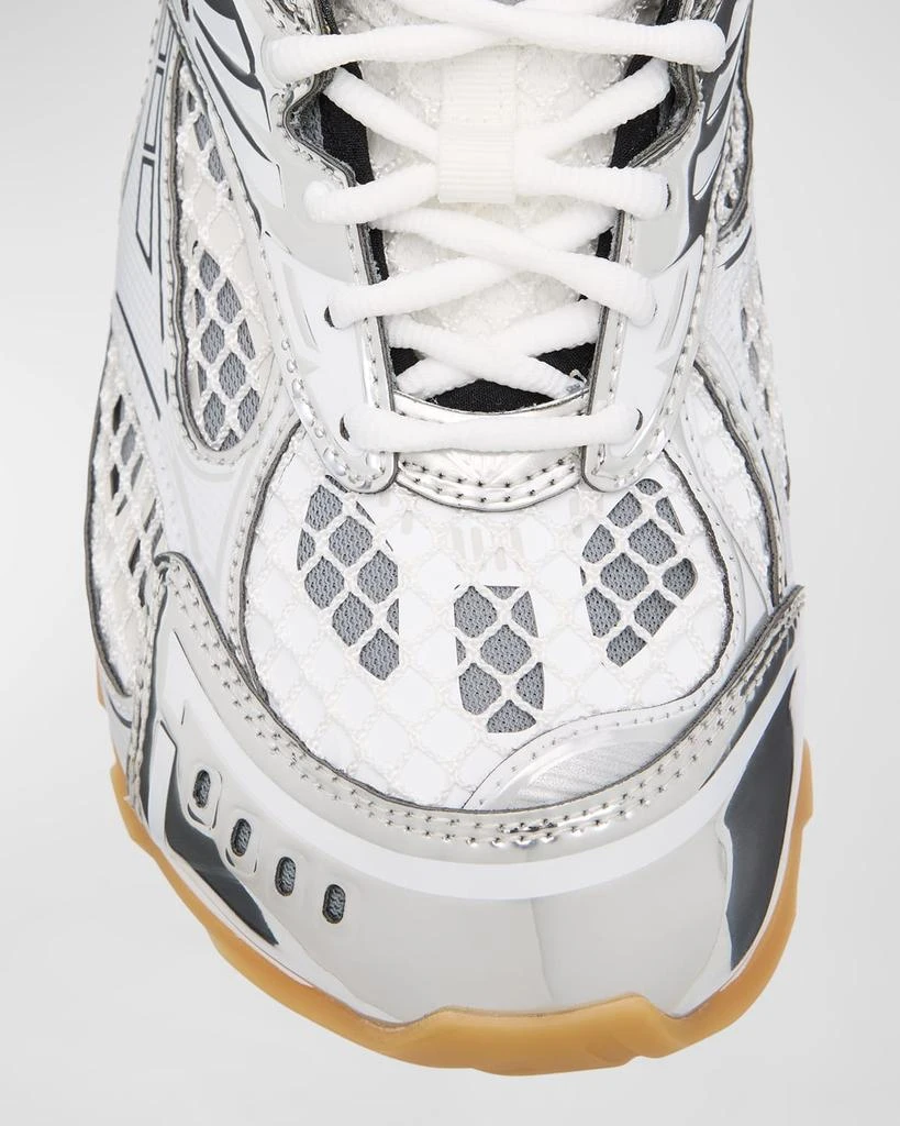 Bottega Veneta Orbit Metallic Net Runner Sneakers 7