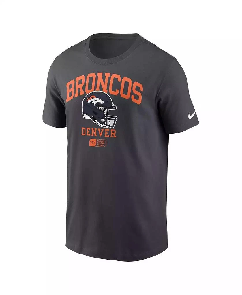 NIKE Men's Anthracite Denver Broncos Helmet Essential T-Shirt 2