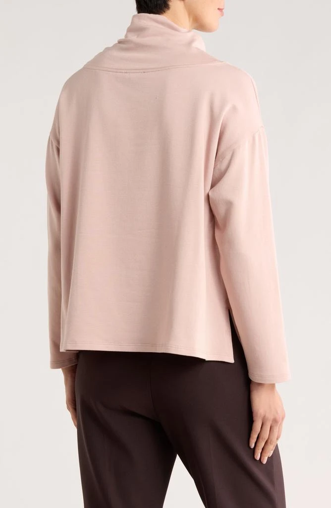 Eileen Fisher Drapey Funnel Neck Top 2