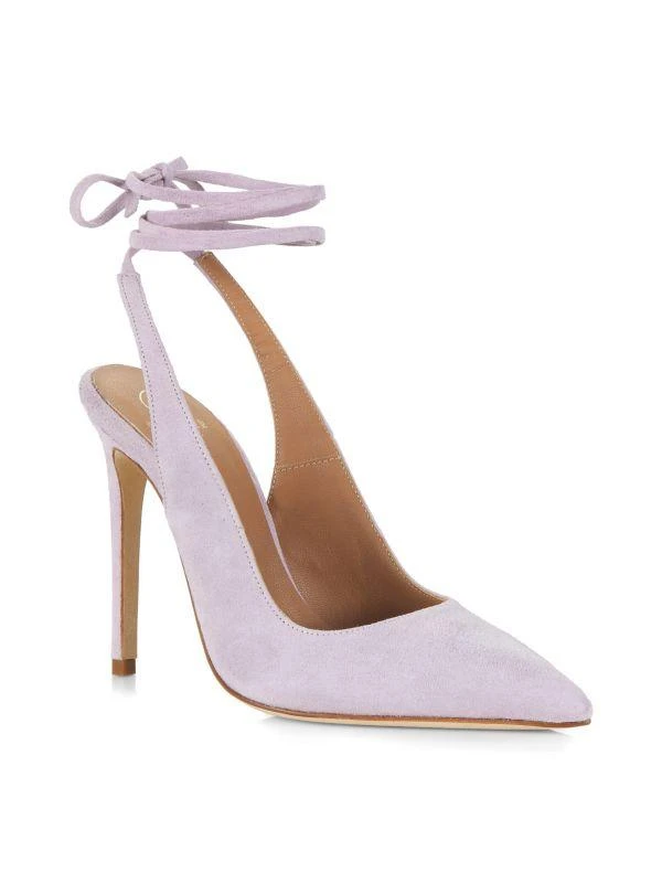 Brother Vellies Ribbon 100MM Suede Lace-Up Pumps 2