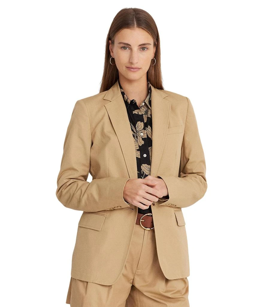 LAUREN Ralph Lauren Petite Cotton Twill Blazer 1