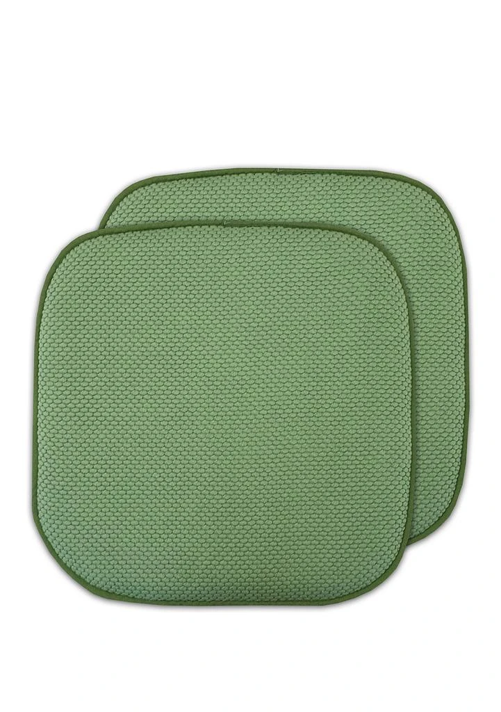 Sweet Home Collection Honeycomb Memory Foam Chair Cushion Pads - 2 Pack