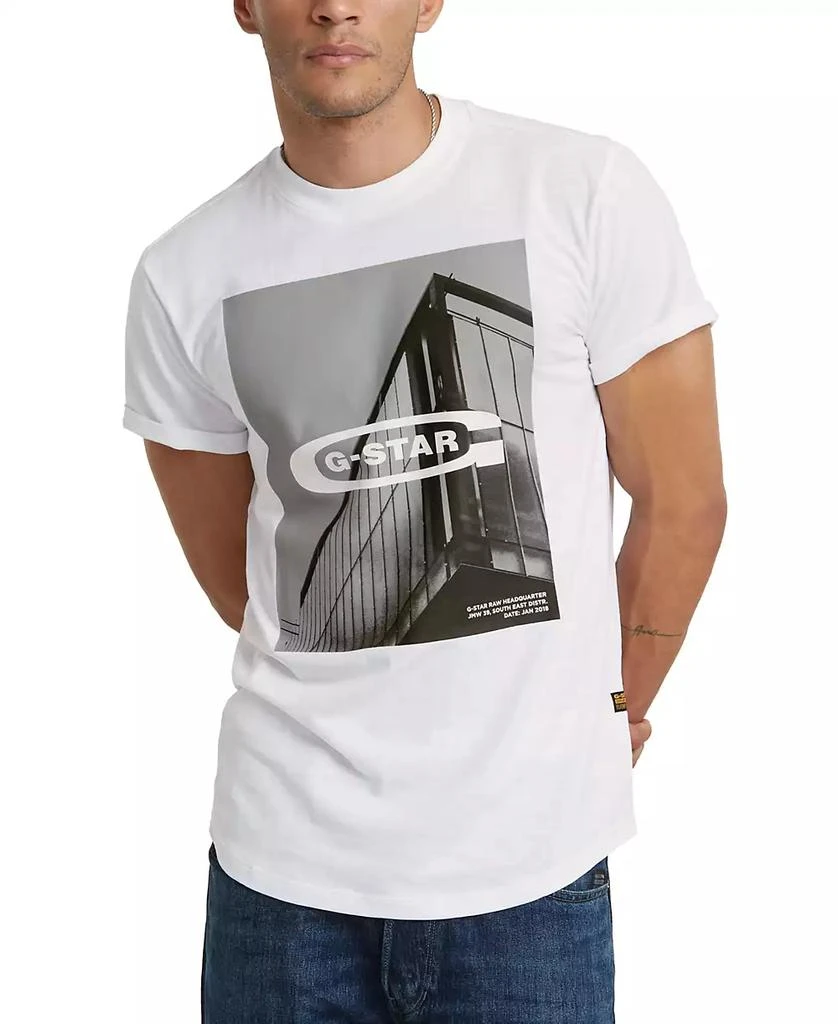 G-Star Raw Men's HQ Oldskool Relaxed-Fit Logo Graphic T-Shirt 1