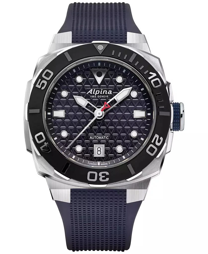 Alpina Men's Swiss Automatic Seastrong Extreme Blue Rubber Strap Watch 39mm 1