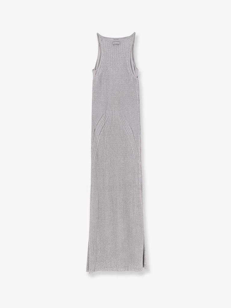PINKO Nelson viscose and metallised fibre long dress 2