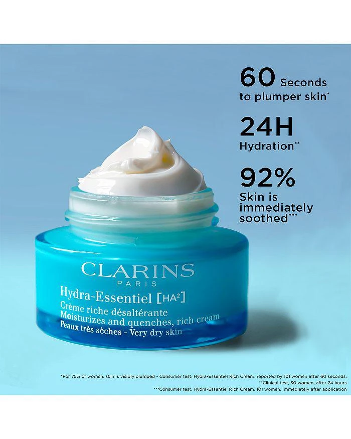 Clarins Hydra Essentiel Rich Moisturizer with Double Hyaluronic Acid 1.6 oz. 5