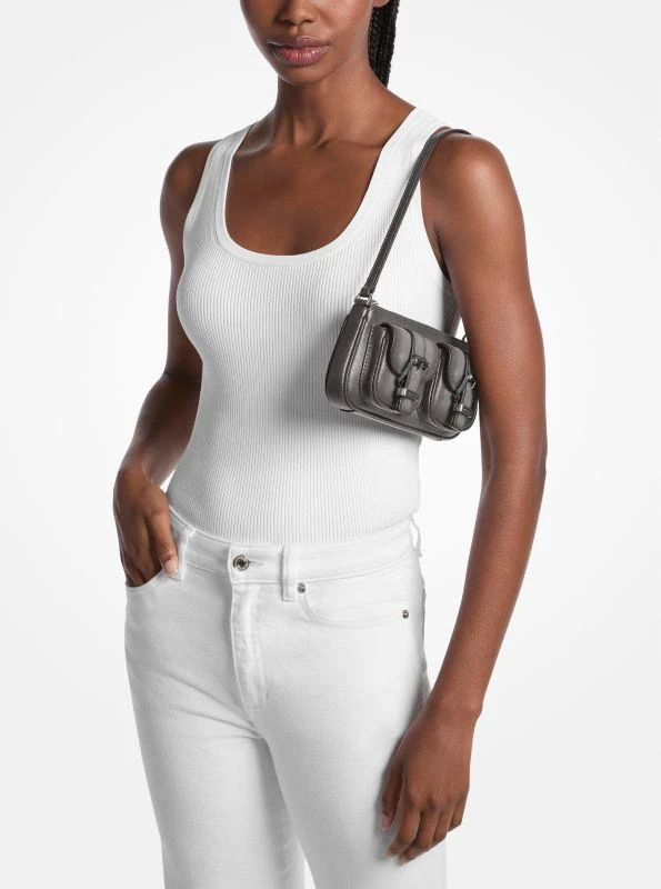 Michael Kors Zoe Small Burnished Leather Pochette 3