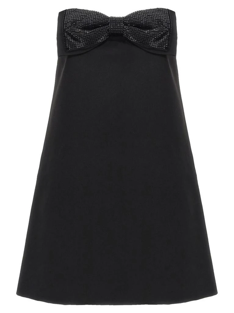 Self Portrait Self-Portrait 'Black Crepe Bandeau Mini' Dress 1