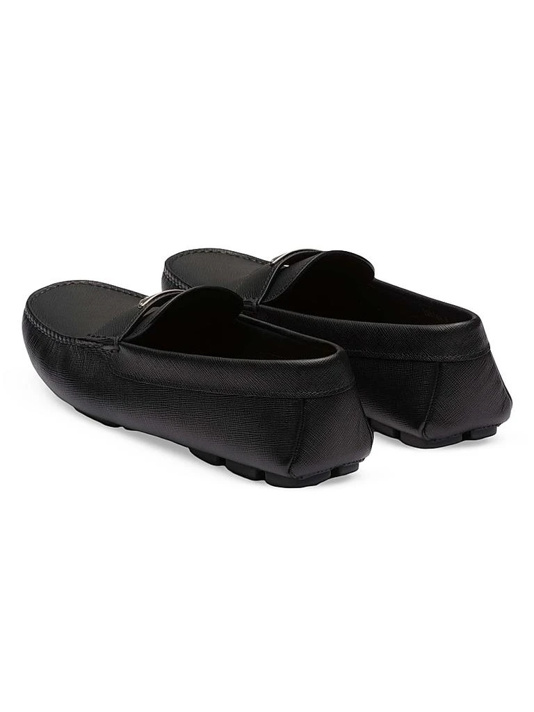 Prada Saffiano Leather Driver Loafers 4
