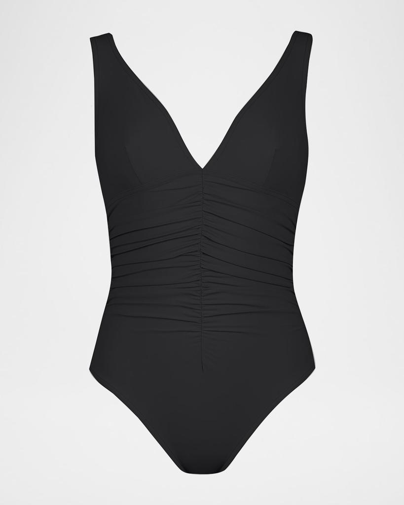 Karla Colletto Ruch-Front Underwire One-Piece Swimsuit