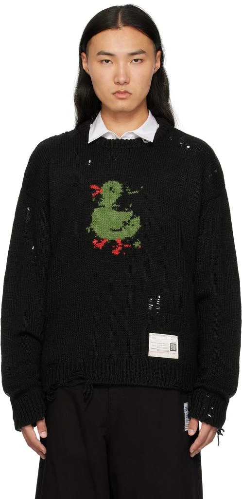 Maison MIHARA YASUHIRO Black Duck Knit Sweater 1