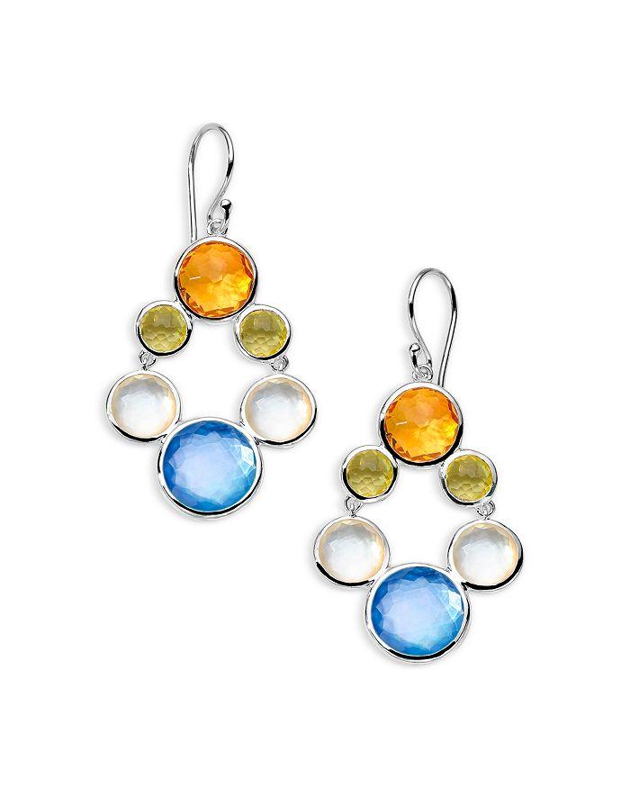 Ippolita Sterling Silver 925 Lollipop® Multi Stone Wildflower Small Chandelier Drop Earrings