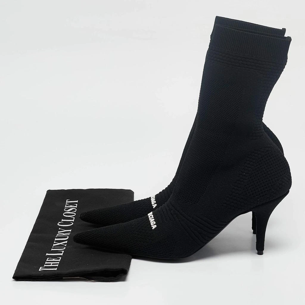 Balenciaga Balenciaga Black Knit Fabric Knife Ankle Socks Boots Size 39 9