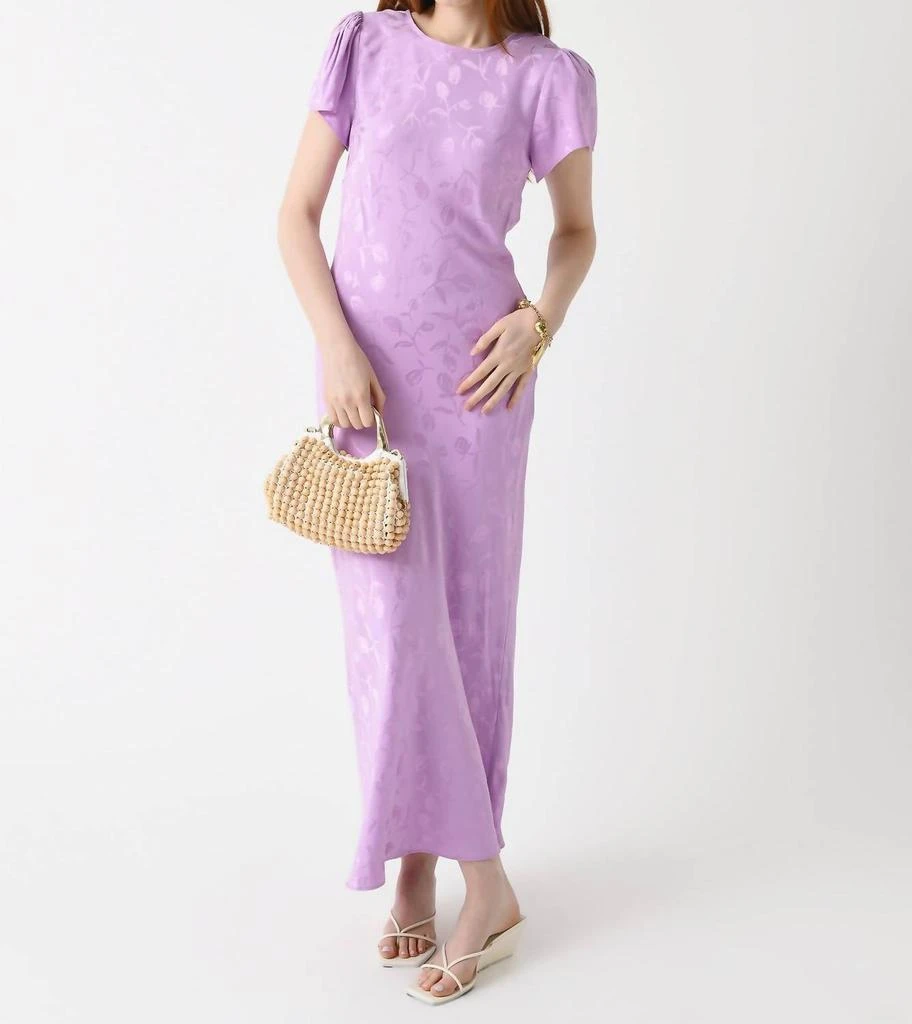 Kitri Marie Maxi Dress In Lilac Tulip Jacquard 1