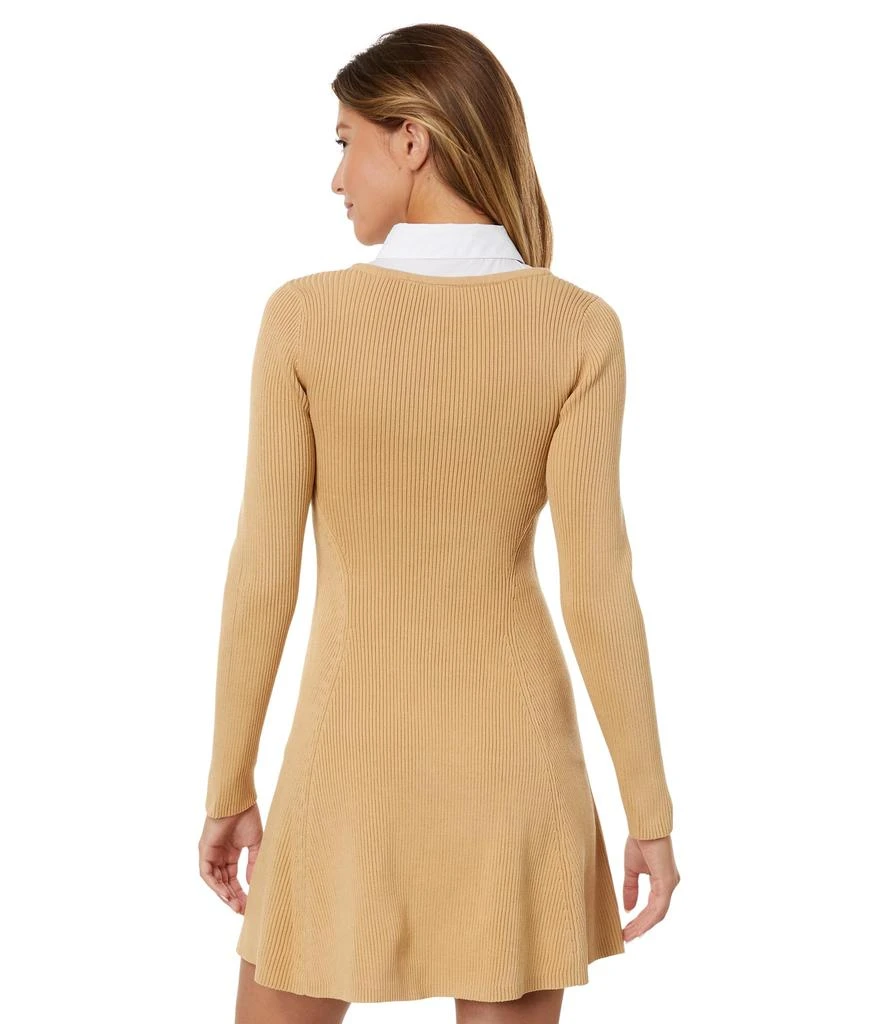 English Factory Mixed Media Fit-and-Flare Sweaterdress 2