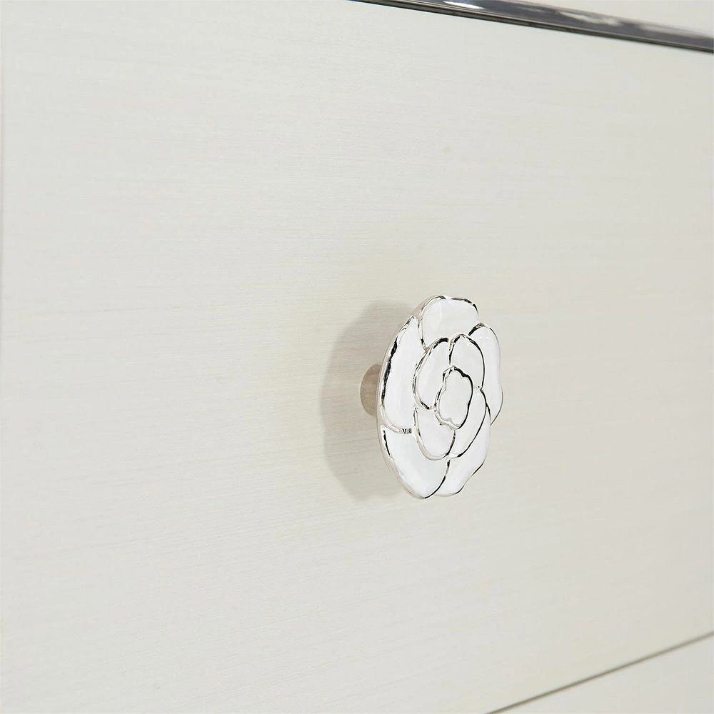 Bernhardt Silhouette 3 Drawer Nightstand with Rose Hardware 5