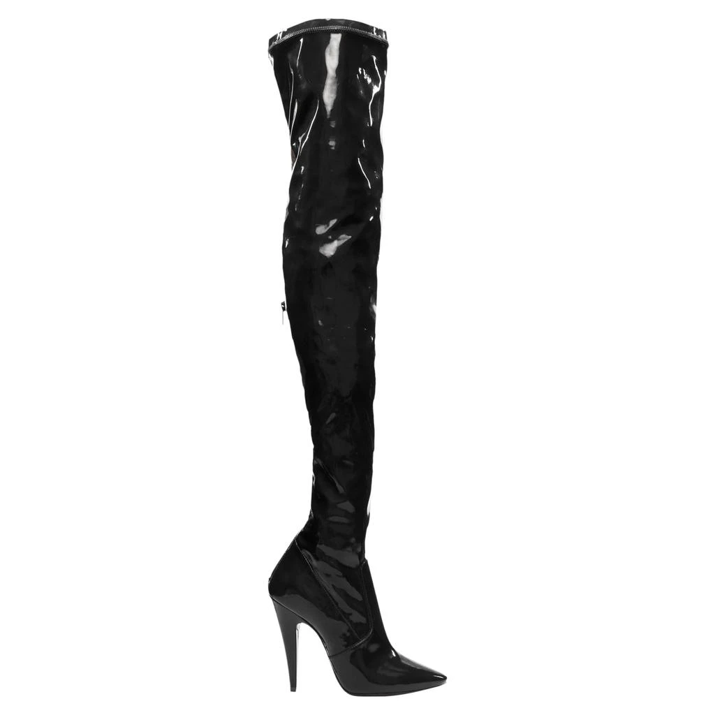 Yves Saint Laurent Aylah vinyl thigh high boots 1