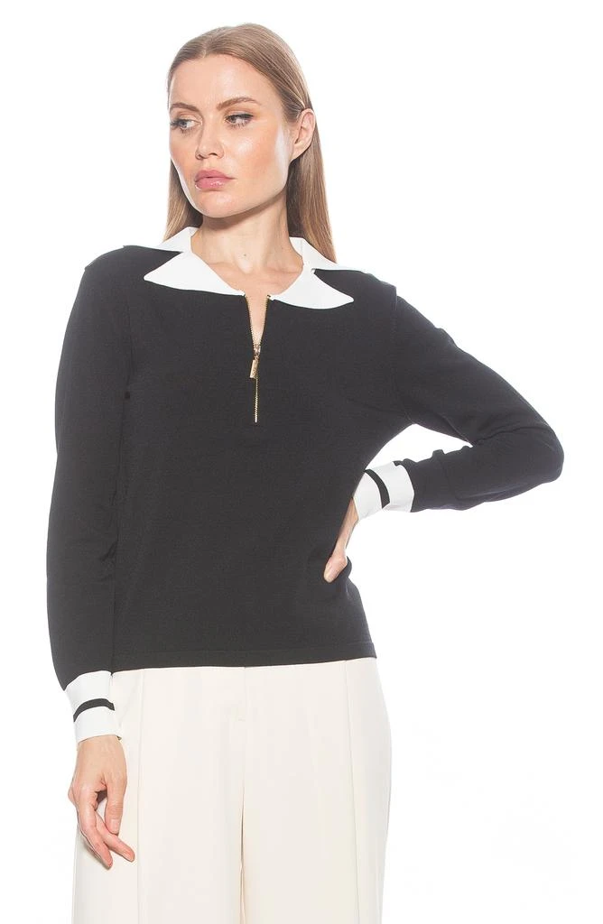 ALEXIA ADMOR Wyatt Long Sleeve Knit Sweater Top 5